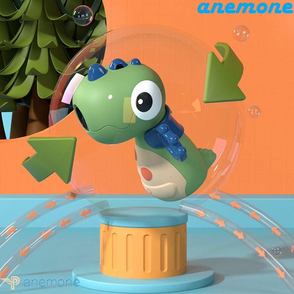 ANEMONE Đồ Chơi Thổi Bong Bóng Xà Phòng Tự Động Hình Khủng Long Có Đèn Dành Cho Trẻ Em