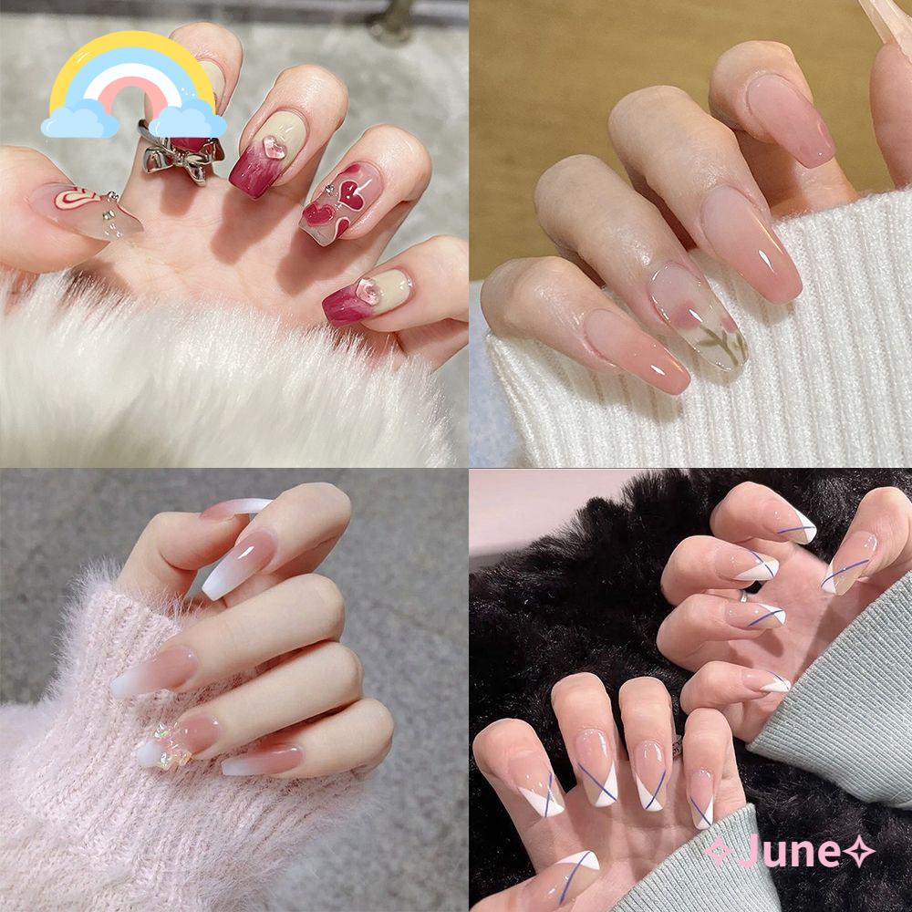 JUNE Hộp 24 Móng Tay Giả Múa Ba Lê