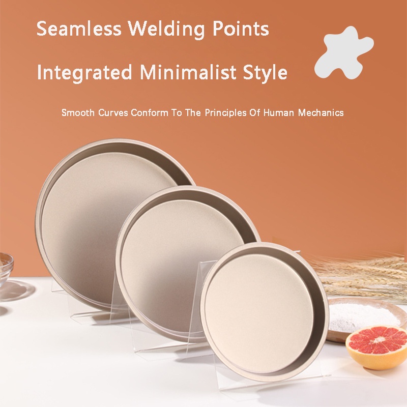 Khuôn Nướng Bánh pizza Chống Dính Hình Tròn Dày Dặn 6 / 7 / 8 / 9 / 10 inch