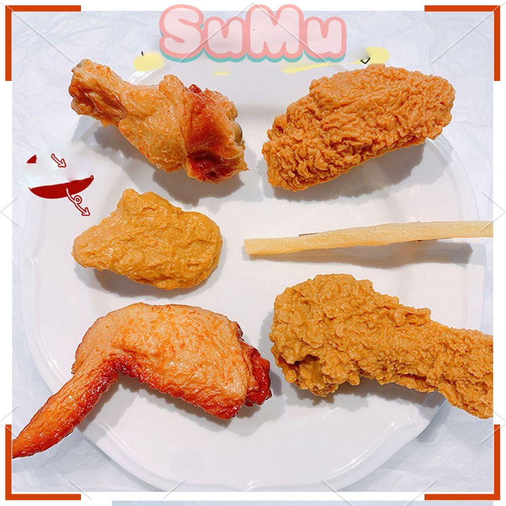 SUMU Kẹp Tóc Hình Đùi Gà 3D Cho Nữ