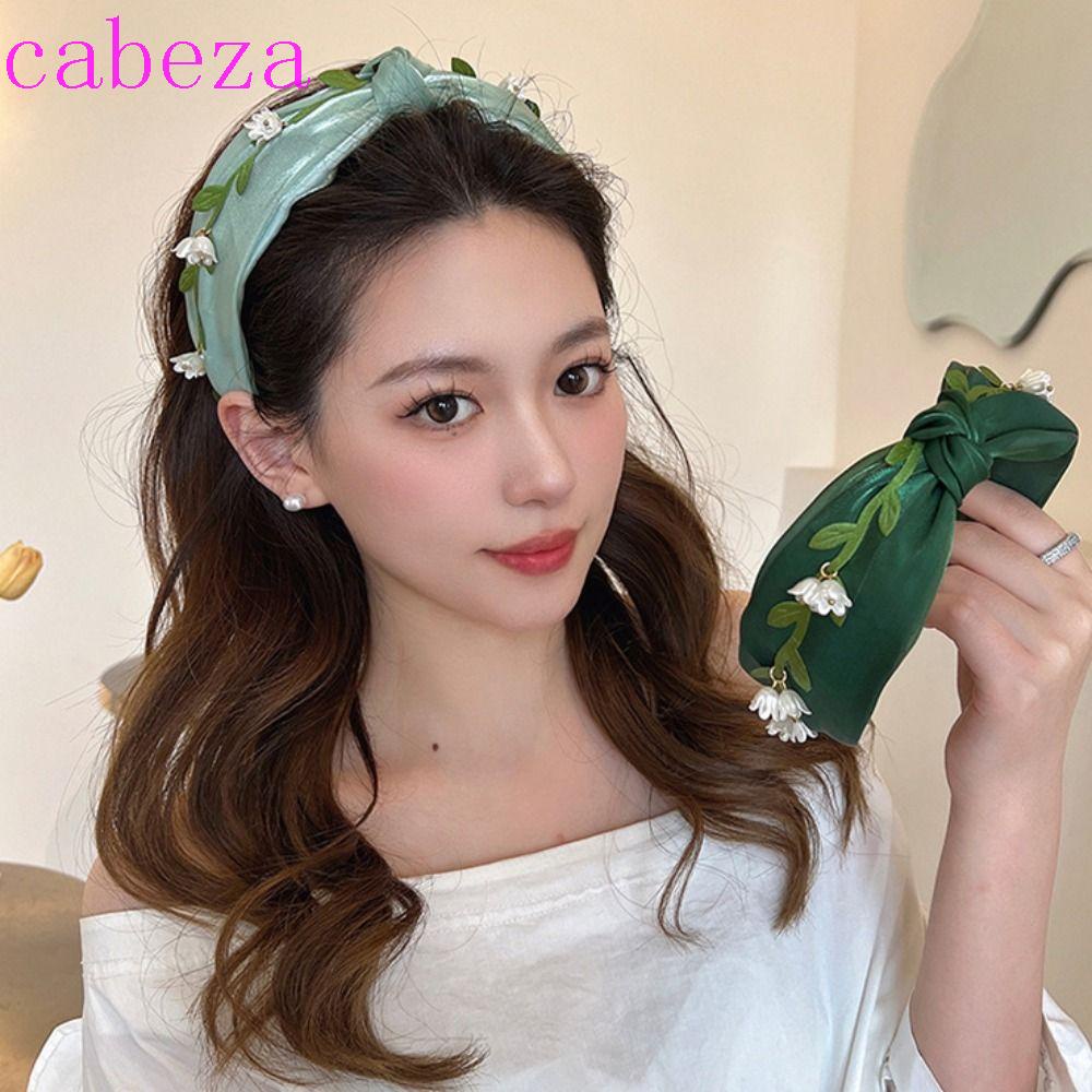 CABEZA Băng Đô Cài Tóc Họa Tiết Hoa Đơn Giản Thời Trang Cho Nữ