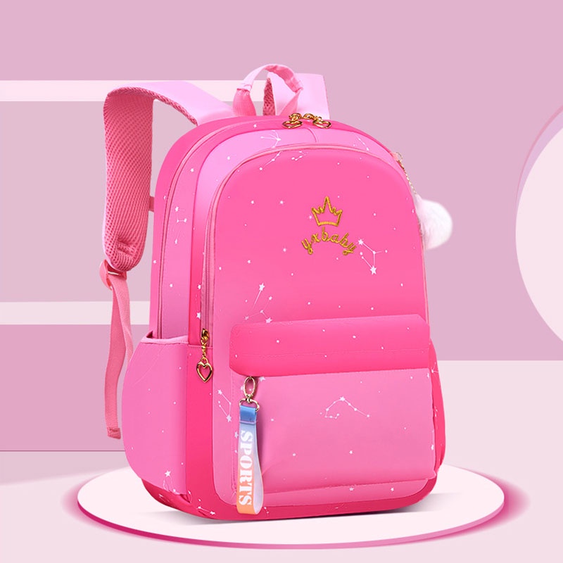 Bololo Ba Lô Đi Học Sức Chứa Lớn Chống Mài Mòn Màu gradient Dễ Thương Cho Bé Gái Tiểu Học