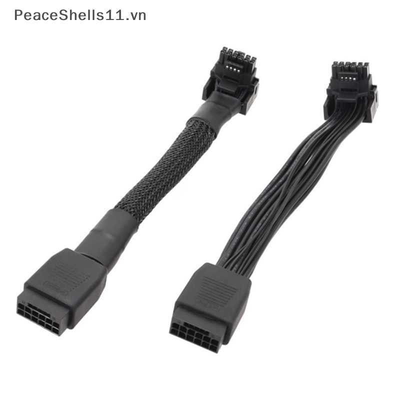 Thẻ Video Chuyển Đổi 16Pin GPU Sang PCIE5.0 2VHPWR 12 + 4pin 90° Dây Cáp Nguồn GPU 15CM / 5.9in.
