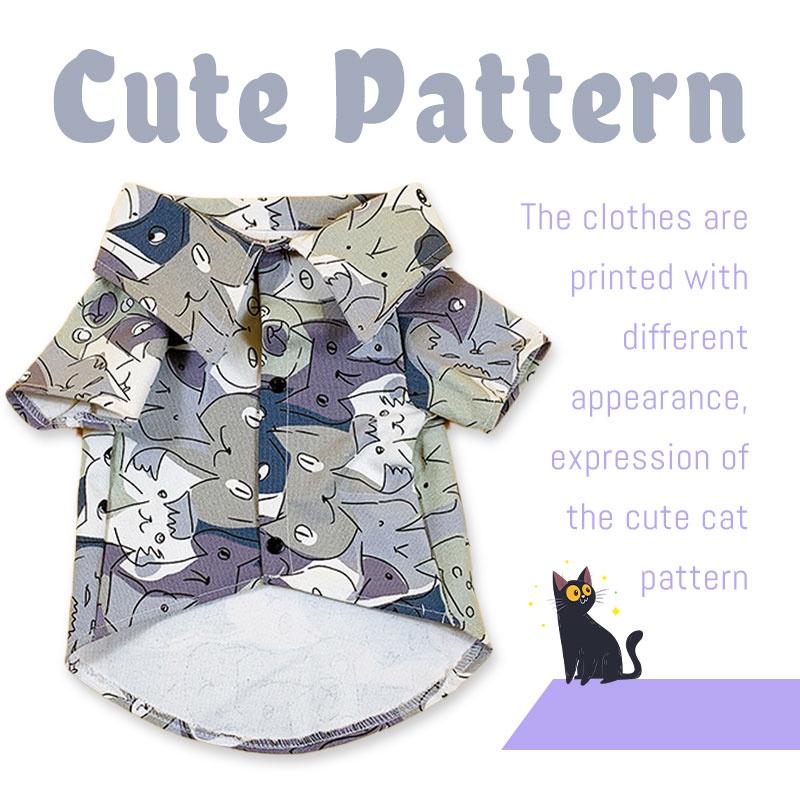 HamshMoc Áo Mềm Nhẹ Thoáng Khí In Họa Tiết Hamsa Dễ Thương Cho Thú Cưng