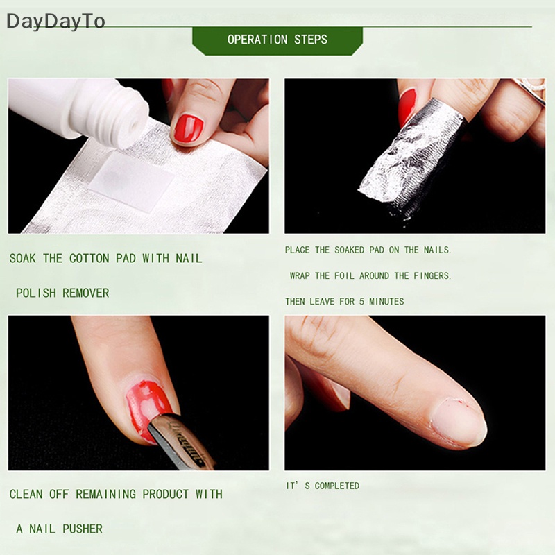 Hộp 100 Miếng Giấy Bạc Tẩy Sơn Móng Tay