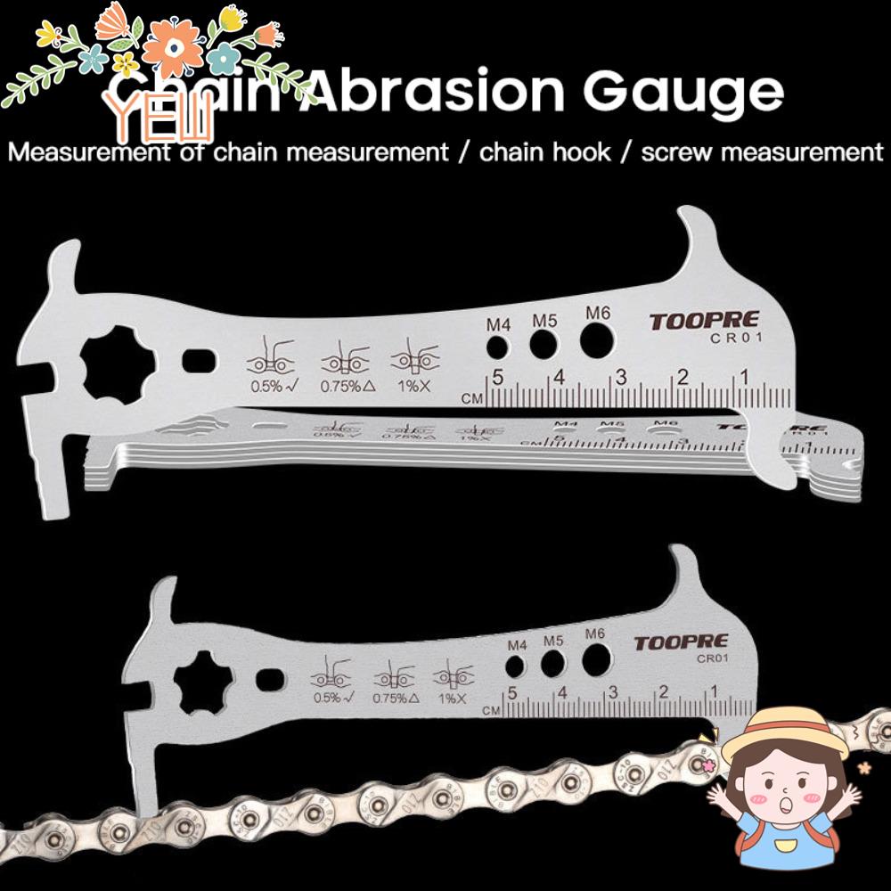 Thước Đo Dây Xích Xe Đạp 6 Trong 1 Bằng Thép Không Gỉ Tiện Dụng