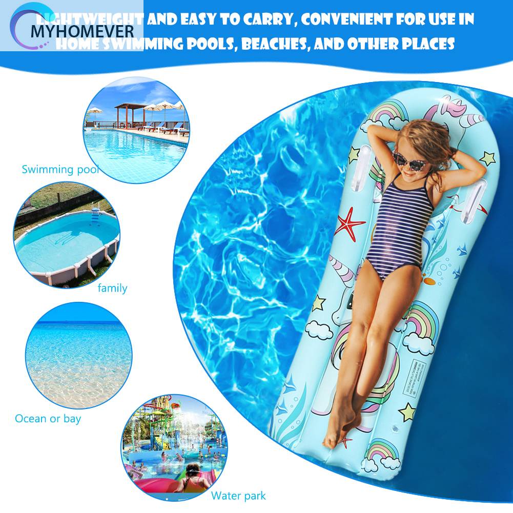 Giường Phao Bơi Bơm Hơi Bằng PVC Thoải Mái Tiện Dụng