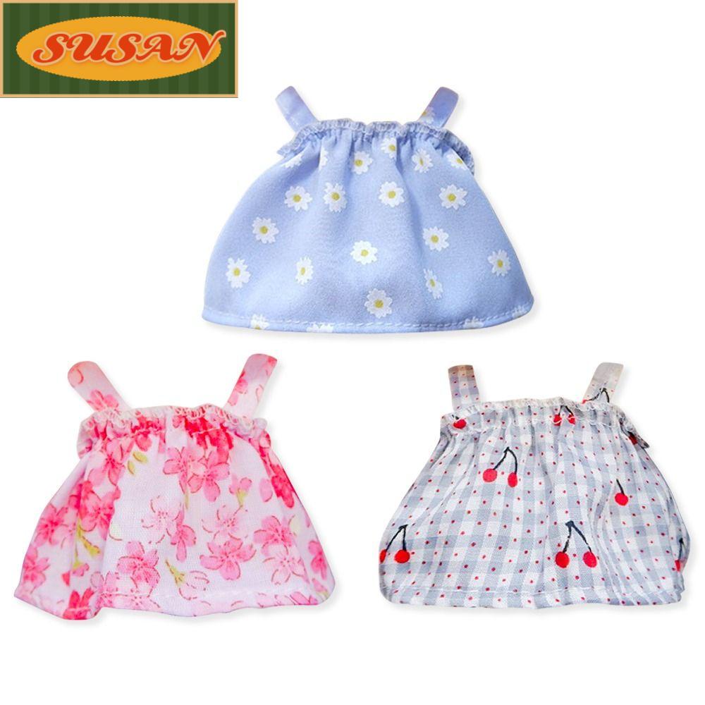 SUSANS Đầm Hoa Màu Xanh Cherry Handmade Dễ Thương Xinh Xắn Dành Cho Búp Bê