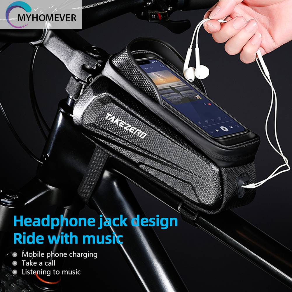 Ốp Điện Thoại EVA Cứng Kèm Giá Đỡ Màn Hình Cảm Ứng 1L Chống Thấm Nước Cho Xe Đạp TAKEZERO