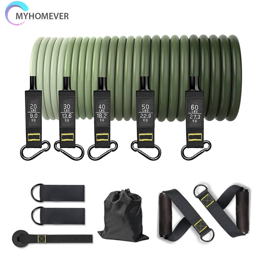 Set 11 Dụng Cụ Dây Kéo Đàn Hồi Hỗ Trợ Tập Thể Hình Chống Trượt