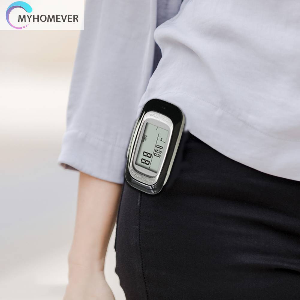 Đèn LED Đếm Bước Chân Màn Hình LCD 3D Cho Nam Nữ