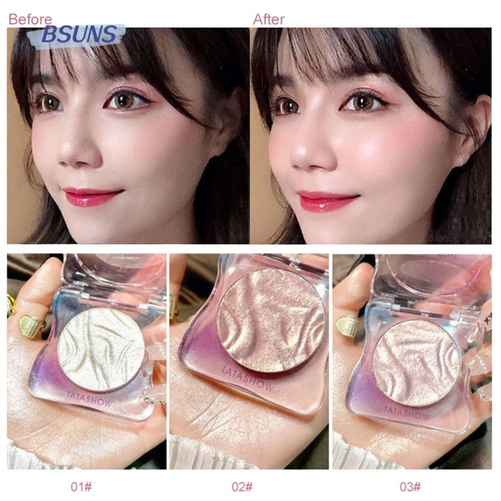 BSUNS Bảng Phấn Bắt Sáng Mềm Mại Lâu Trôi Trang Điểm Tự Nhiên