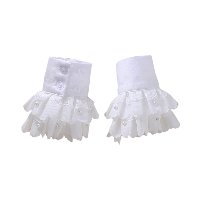 Ivy Áo Sơ Mi Sweater Giả Nhiều Lớp Tay Loe Có Thể Điều Chỉnh Trang Trí Ngọc Trai Dành Cho Nữ