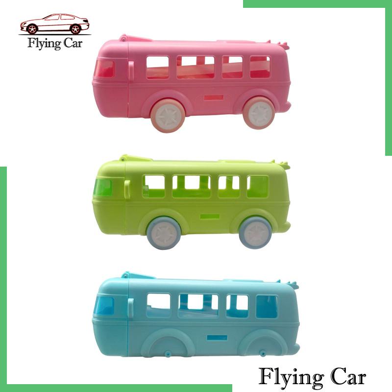 Bình Nước Hình Xe Buýt Kèm Ống Hút Dung Tích 500ml Cho Bé