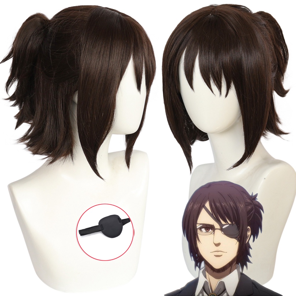 Tóc Giả Cosplay Nhân Vật Misscoo Hange Zoe Trong Phim Attack on Titan 4