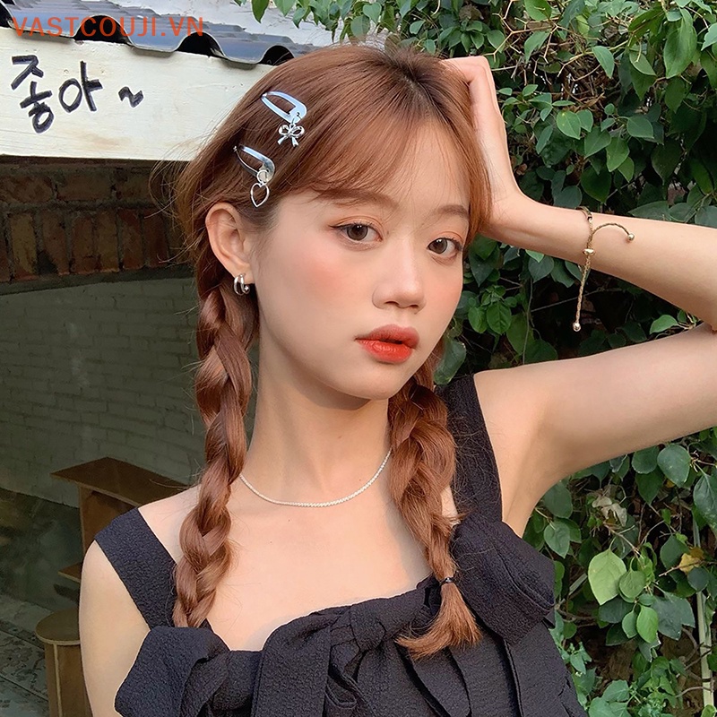 1 Kẹp Tóc Nơ Kim Loại Thời Trang Cho Nữ