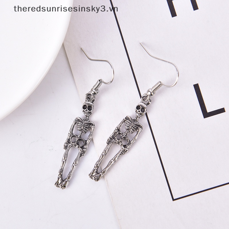 Bông Tai Hình Bộ Xương Phong Cách Cổ Điển Thời Trang Dự Tiệc Halloween Dành Cho Nữ