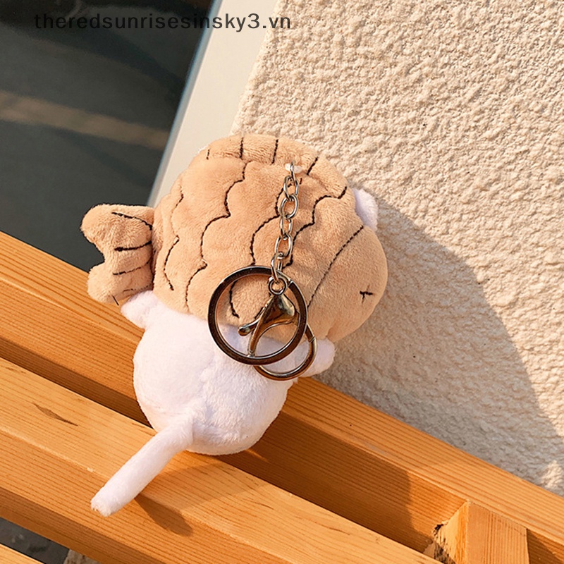 Móc Khóa Hình Chú Mèo Nhồi Bông Dễ Thương