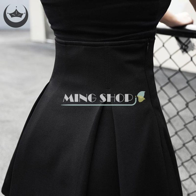 Chân Váy Đen Phong Cách Preppy Kawaii Dễ Phối Đồ Ngọt Ngào Cho Nữ