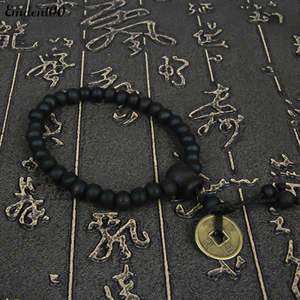 Vòng Tay Chuỗi Hạt Gỗ Phong Cách Vintage Cho Nam Và Nữ