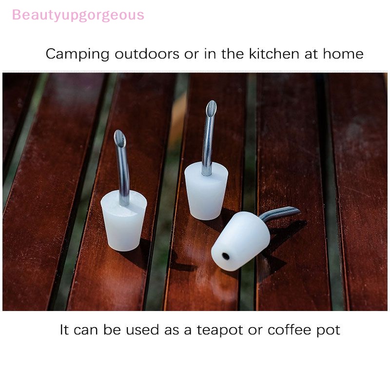 Ống Nối Dài Vòi Bình Nước / Ấm Đun Sôi Bằng Thép Không Gỉ Mỏng Dùng Khi Đi Cắm Trại