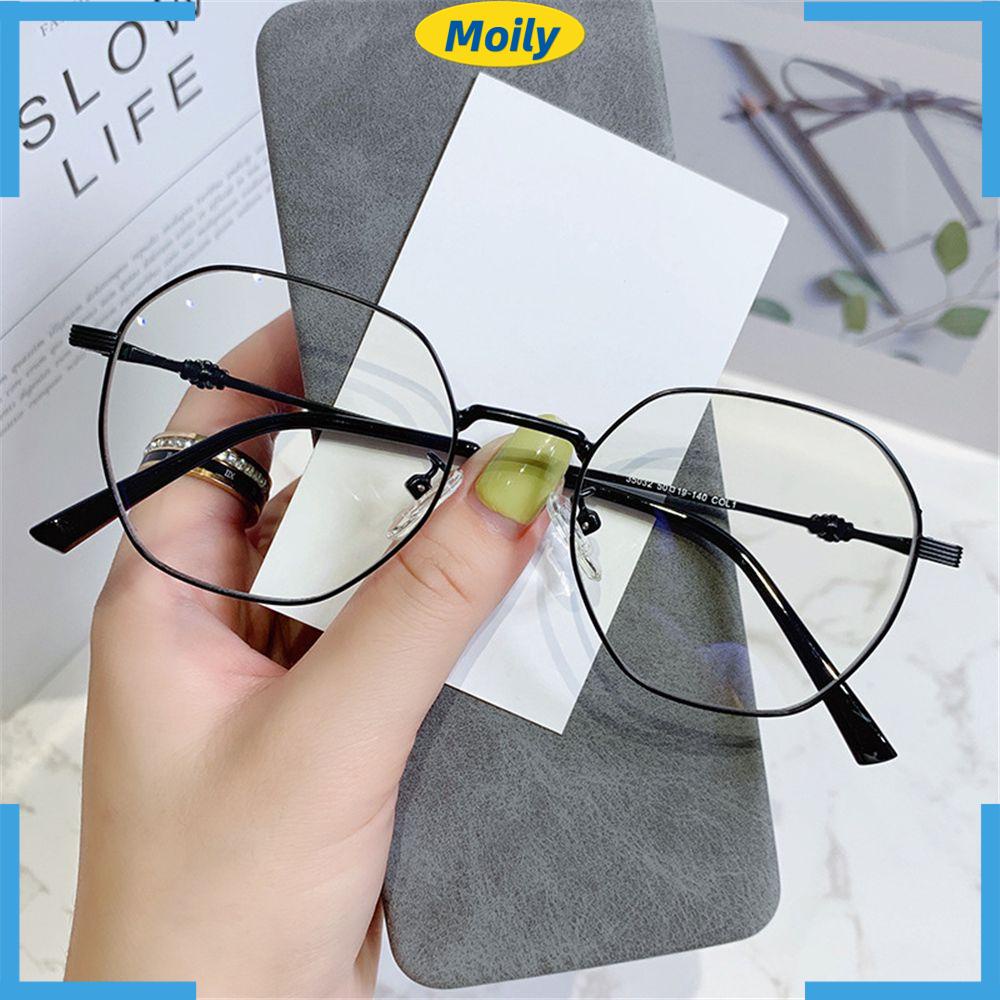 MOILYVN Mắt Kính Gọng Kim Loại Phong Cách Hàn Quốc Thời Trang