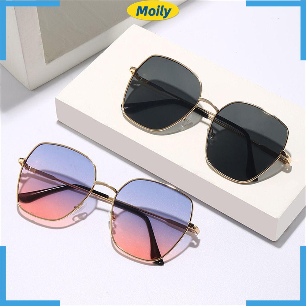 MOILYVN Kính Mát Nữ Gọng Kim Loại Chống Tia UV400