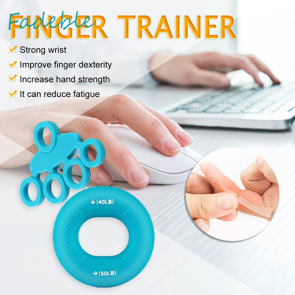 Vòng Silicone Tròn Đeo Ngón Tay Tập Gym Chống Trượt Tiện Dụng