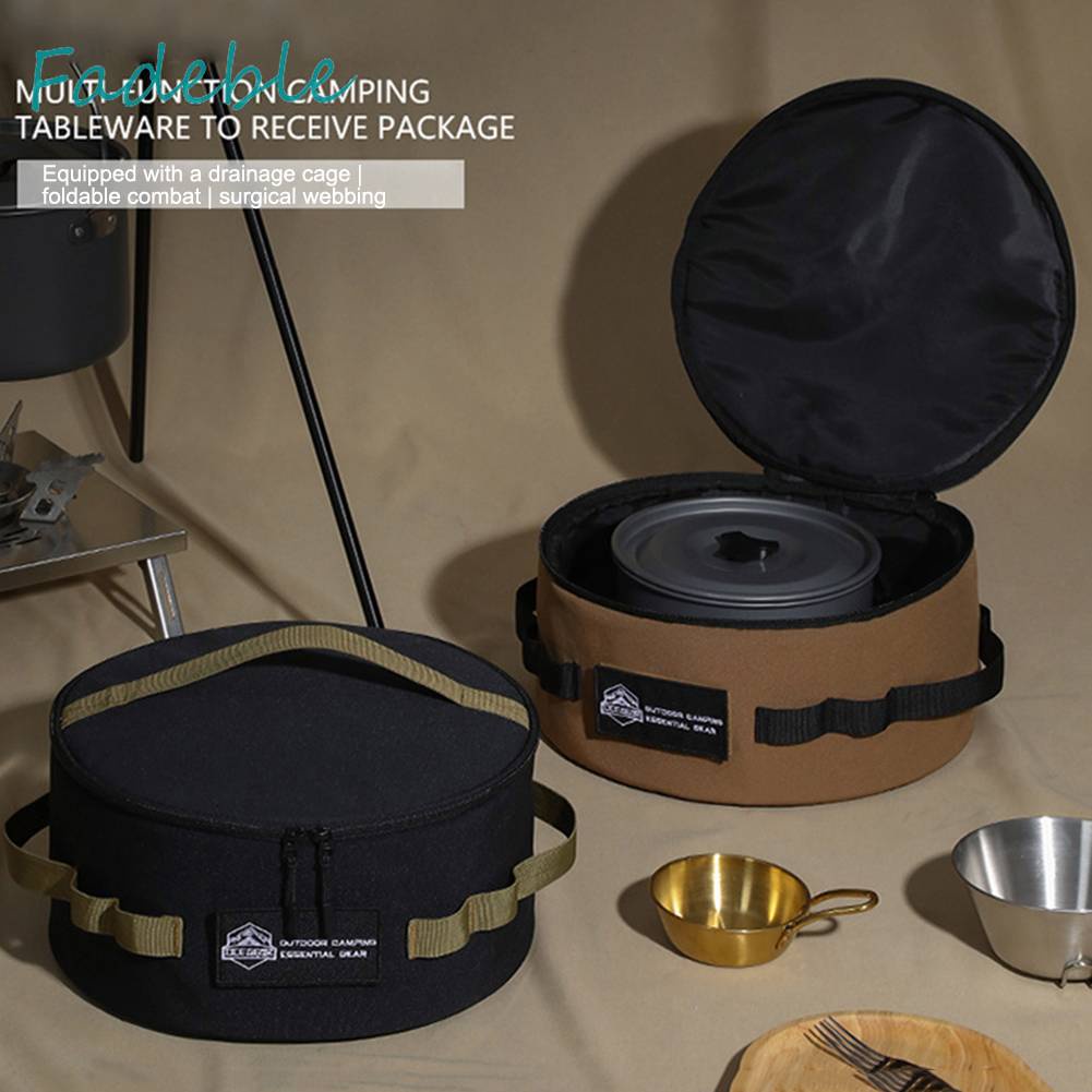 Túi Đựng Dụng Cụ Nấu Ăn Cắm Trại Chống Rơi Vỡ Giá Đỡ