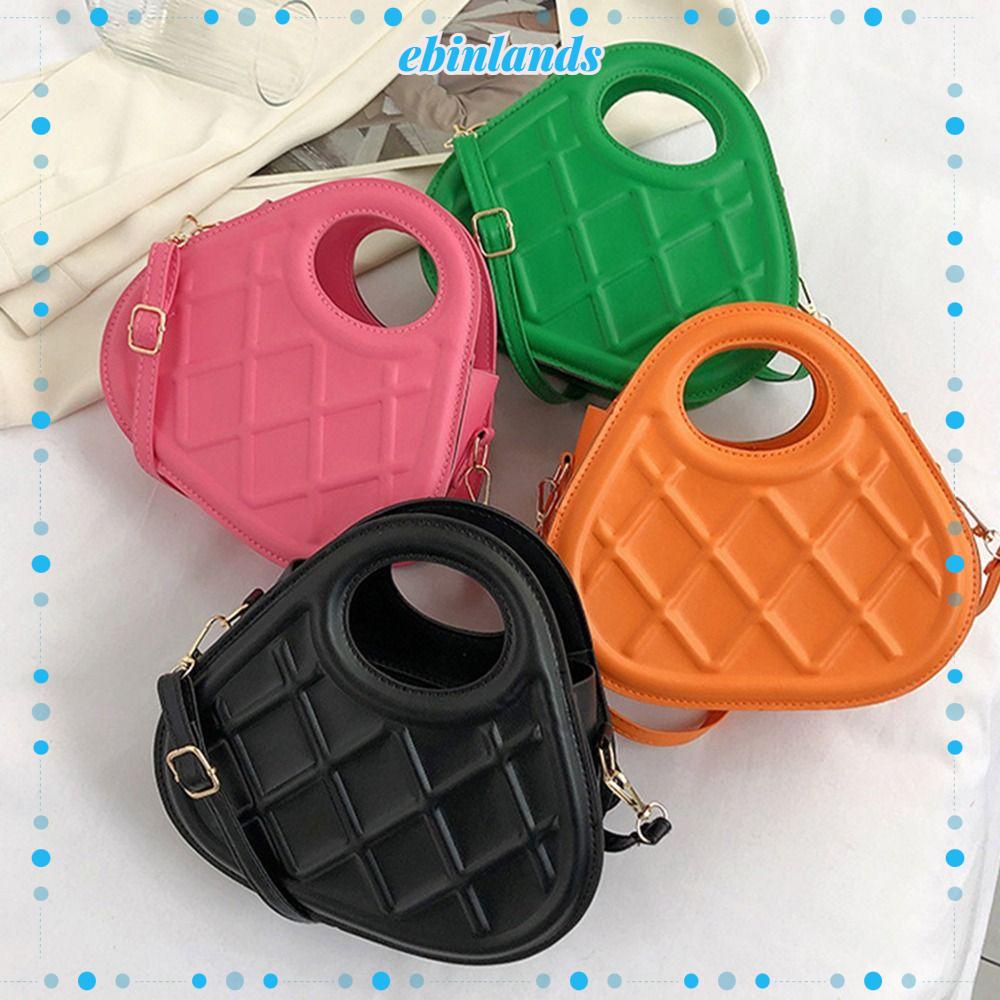 EBINLANDS Túi Đeo Chéo Da PU Gọn Nhẹ Sức Chứa Lớn Thời Trang Cho Nữ