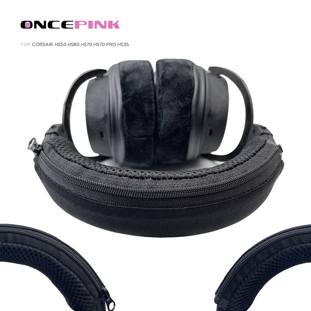 Đa Năng Đóng Toàn Bộ Tai Nghe Đeo Đầu Dây Kéo Đệm Bảo Vệ Cho Corsair HS50, HS60, HS70, HS70 Pro, HS3