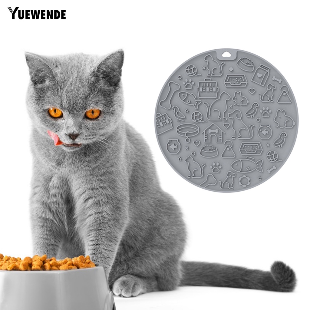 Đệm Silicone Hình Tròn Lót Thức Ăn Cho Thú Cưng