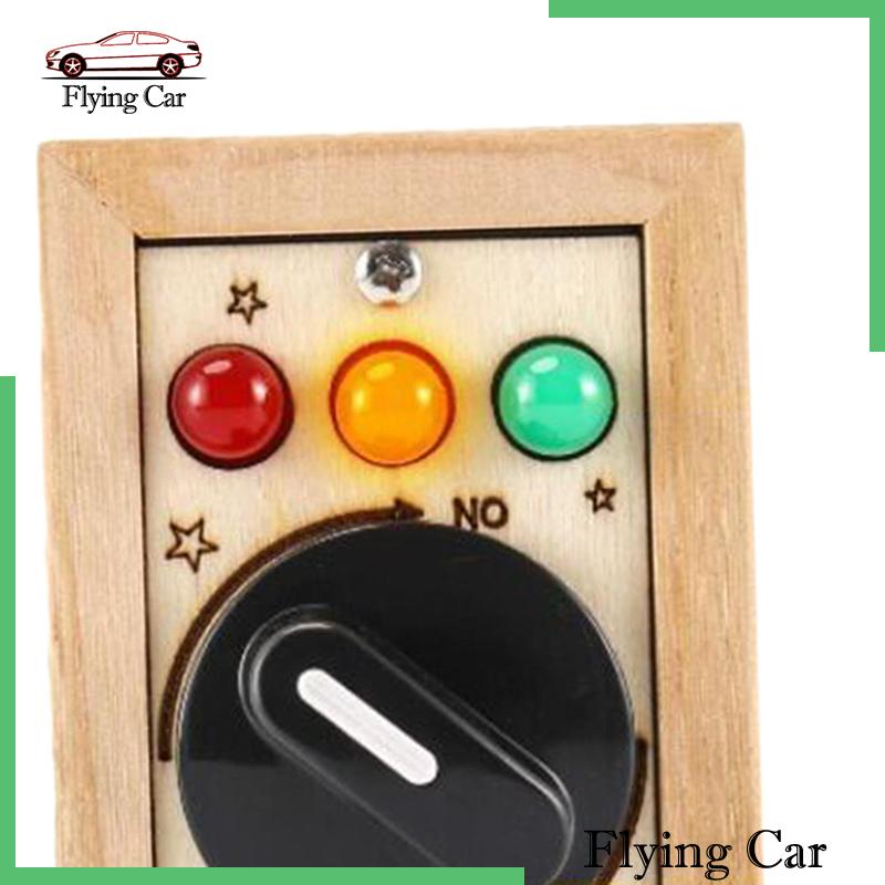 Bảng Công Tắc Đèn LED Bằng Gỗ Với Đèn LED Giúp Nhận Thức Cho Trẻ Mới Biết Đi