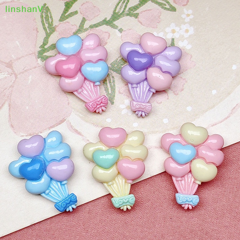 Bong Bóng Nhựa Resin Cabochon Mini Nhiều Màu Dễ Thương Trang Trí Sổ Tay Thủ Công