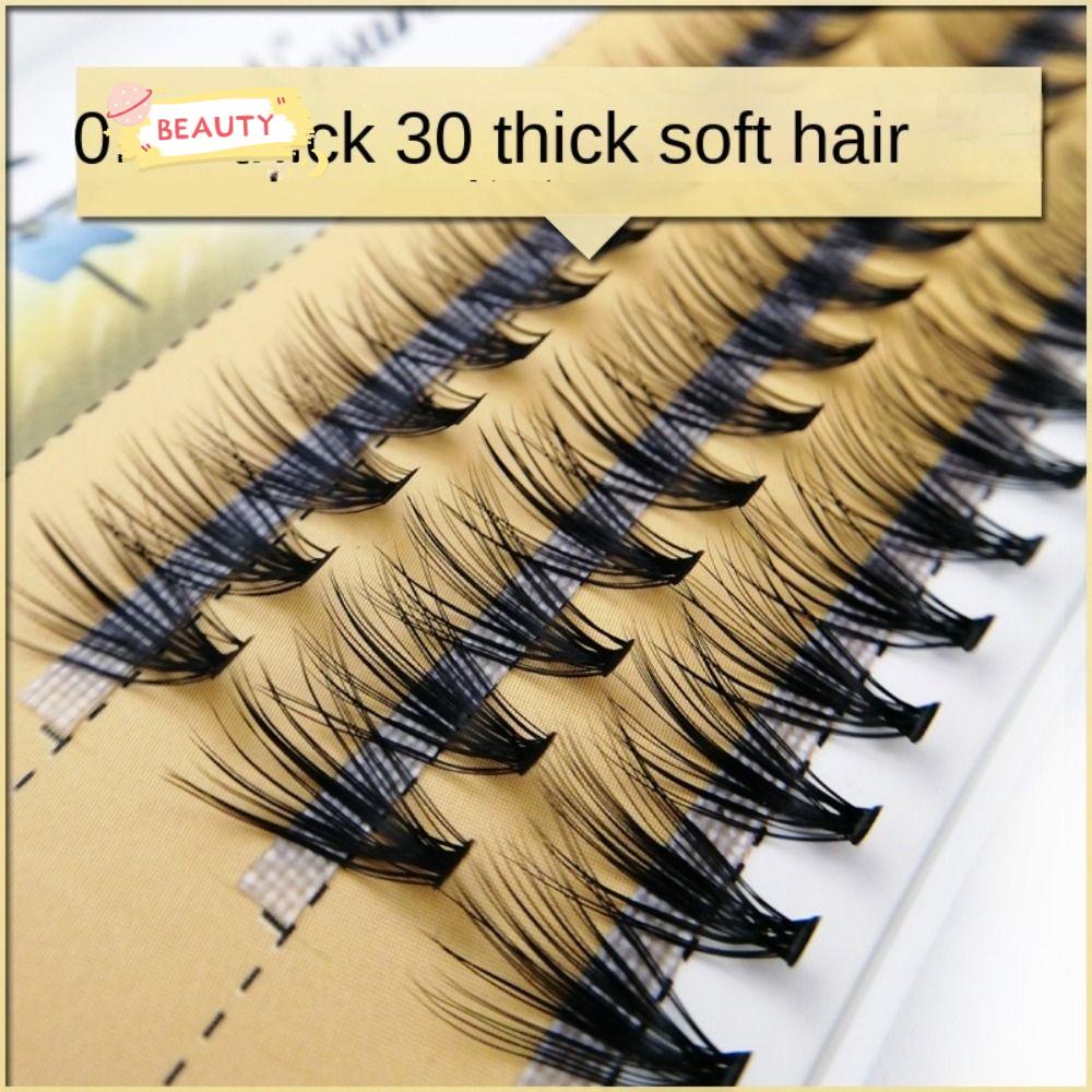 BEAUTY Set 1 Hộp 60 Lông Mi Giả D 0.05 Dày Tự Nhiên