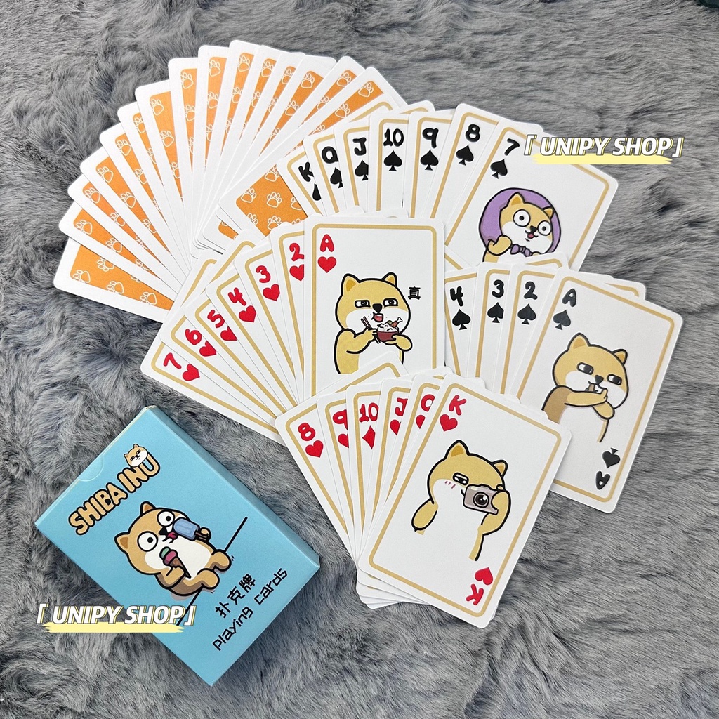 Bộ Bài Tây Chó SHIBA 55 Lá | Thẻ Bài Sưu Tầm Đáng Yêu