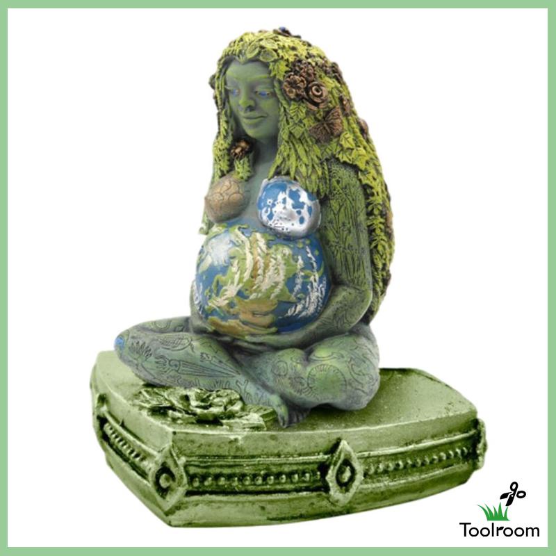 Mô Hình Tượng Mẹ Trái Đất Bằng Nhựa Resin Trang Trí Trong Nhà