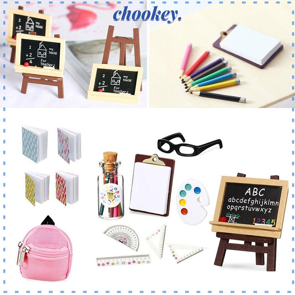 CHOOKEY 1 Bộ Bút Chì 11inch / 30cm Trang Trí Nhà Búp Bê