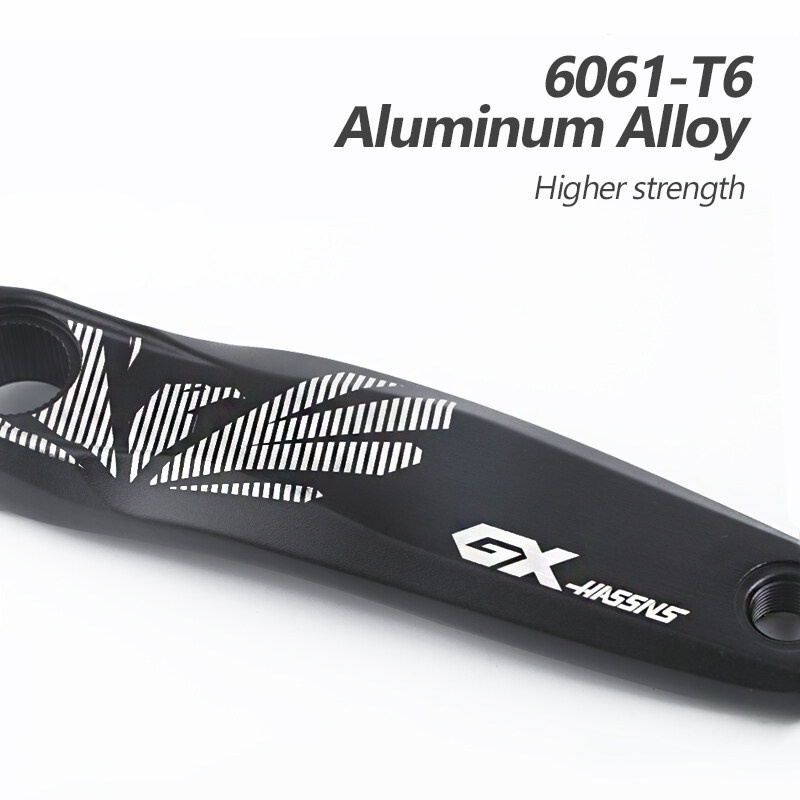 Trục Khuỷu Bằng Hợp Kim Nhôm Màu Đen 0 Độ GXP 170mm 175mm 30T 32T 34T 36T 38T Cho Xe Đạp Leo Núi