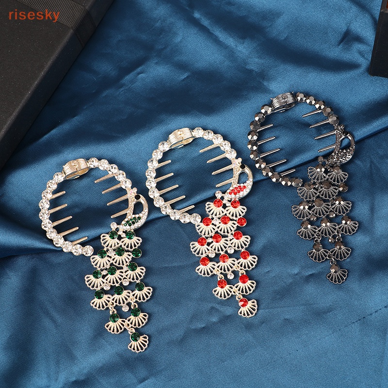 Kẹp Tóc Đuôi Ngựa Đính Đá Thời Trang