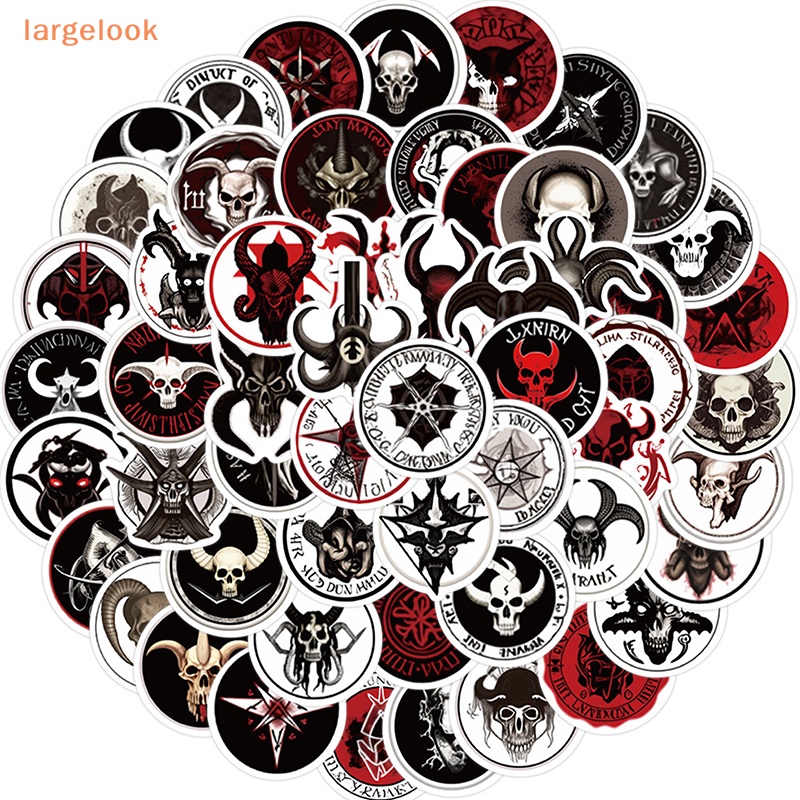 Bộ 56 Miếng Dán Hình Ma Kinh Dị Dùng Trang Trí Xe Hơi / Laptop / Sổ Tay / Điện Thoại DIY