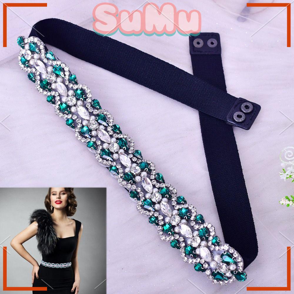 SUMU Thắt Lưng Đính Đá Thời Trang Dành Cho Nữ