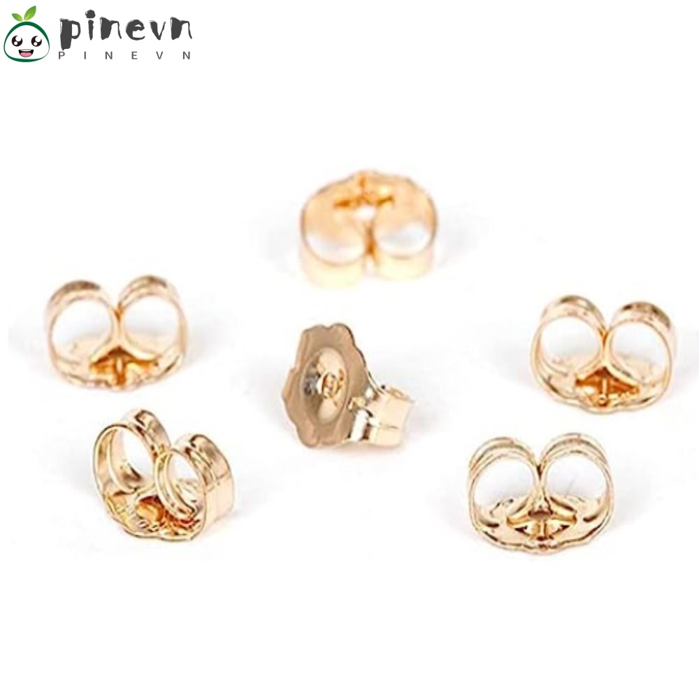 PINEVN Khuyên Tai Dạng Hạt Mạ Vàng / Bạc Thay Thế Không Gây Dị Ứng
