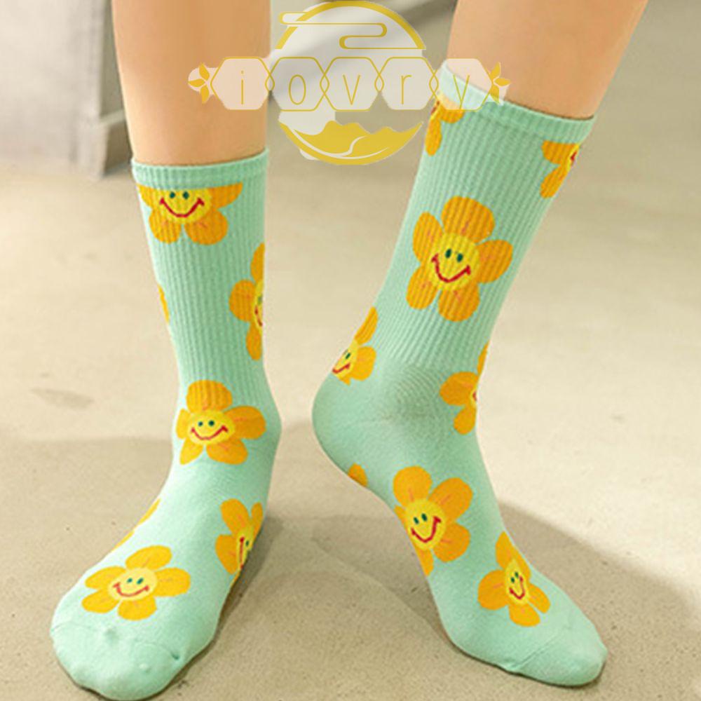 IVORY Đôi Vớ HọA TiếT Hoa Dễ Thương ThờI Trang SàNh ĐiệU Cho Nữ