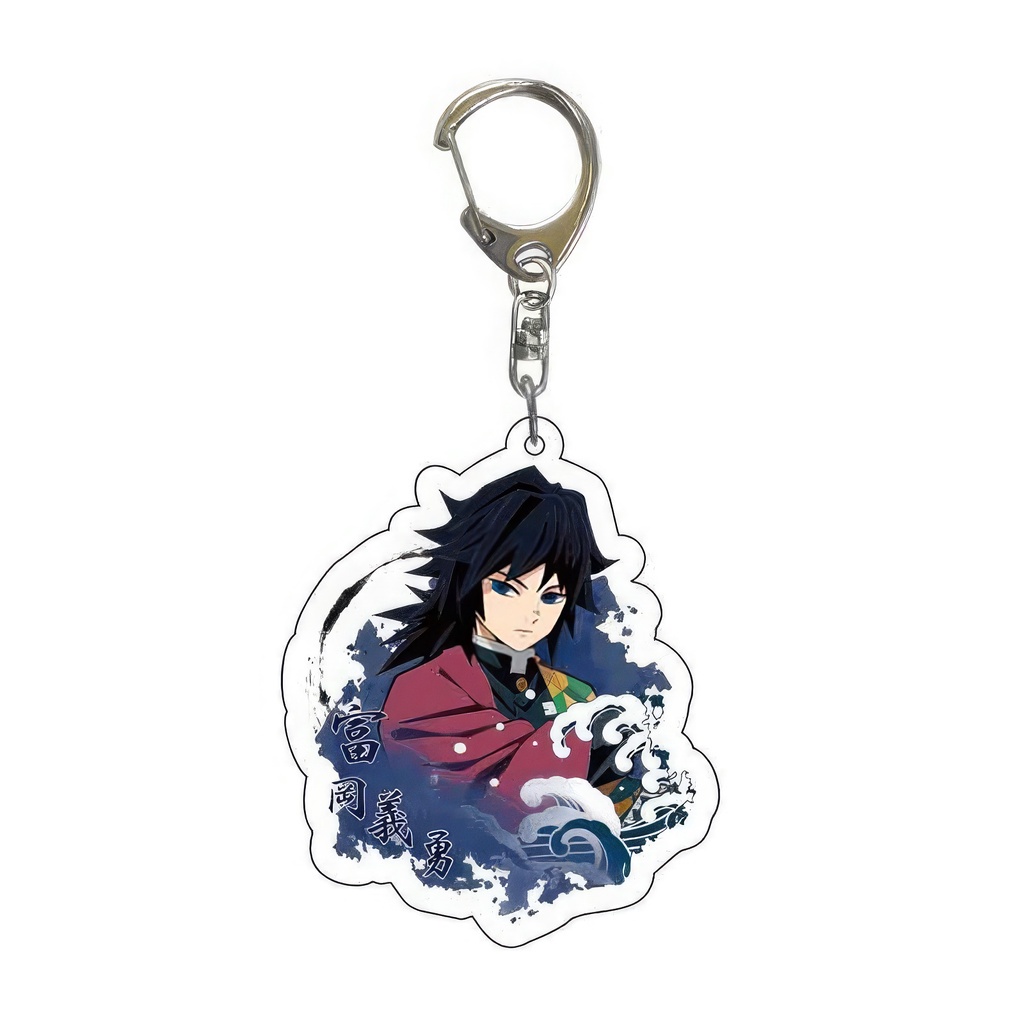 Móc Khóa Demon Slayer Thanh Gươm Diệt Quỷ Nhựa Acrylic Hai Mặt Kimetsu no Yaiba Hoạt Hình Anime Manga Dễ Thương