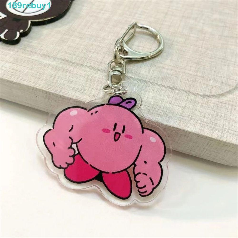 REBUY1 Móc Khóa Hình Nhân Vật Hoạt Hình Kirby Dễ Thương