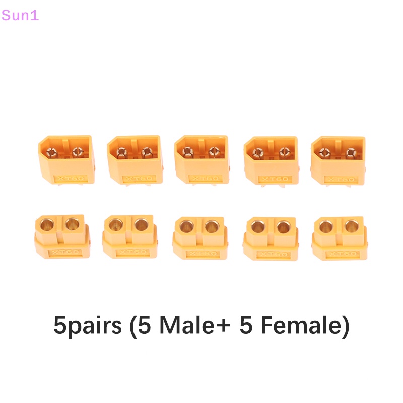 Set 5 Cặp Đầu Nối XT-60 Phích Cắm Male Female Cho Máy Bay Điều Khiển Từ Xa