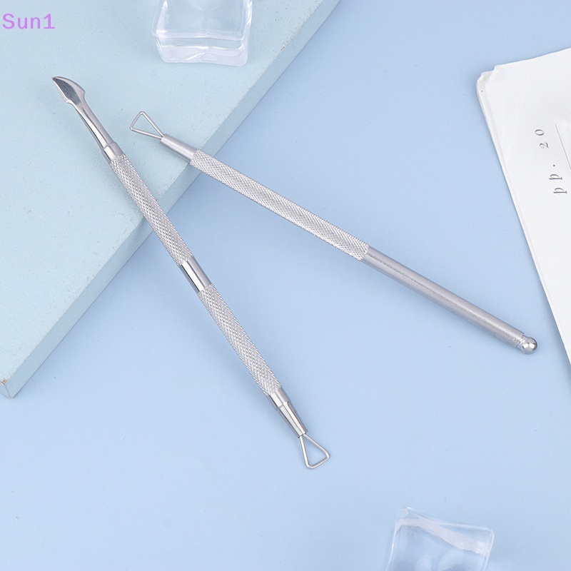 Set 1 Dụng Cụ Tẩy Tế Bào Chết Cho Móng Tay Bằng Thép Không Gỉ