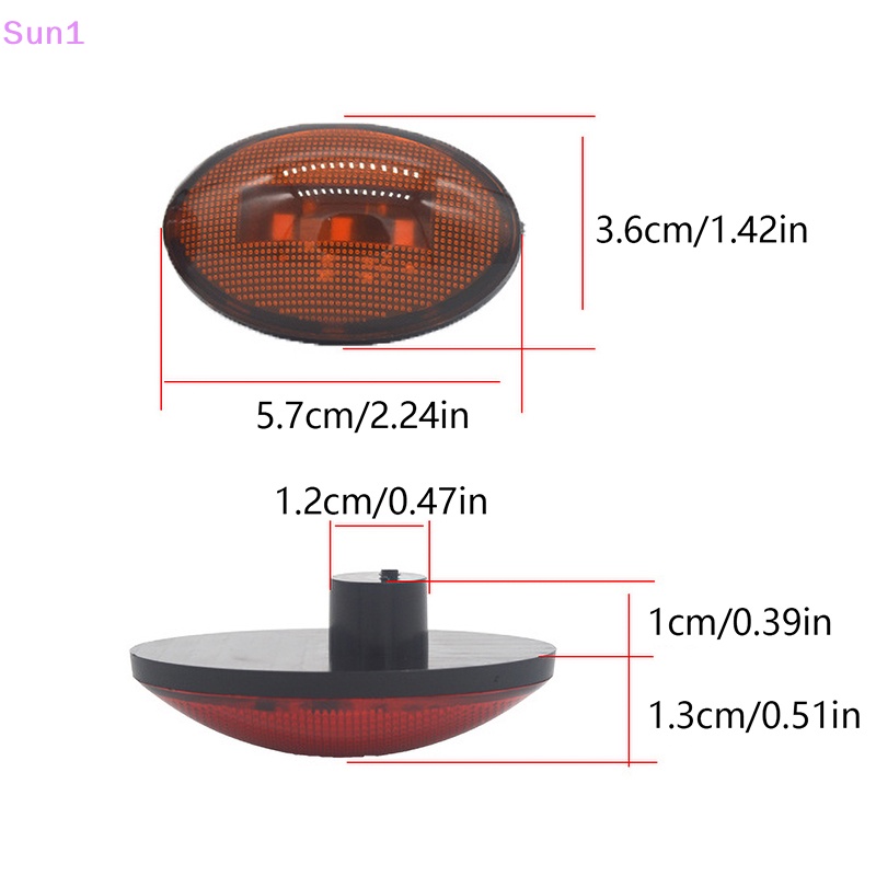 Đèn LED 3 Bóng 12-24V Gắn Hông Xe Tải Chuyên Dụng