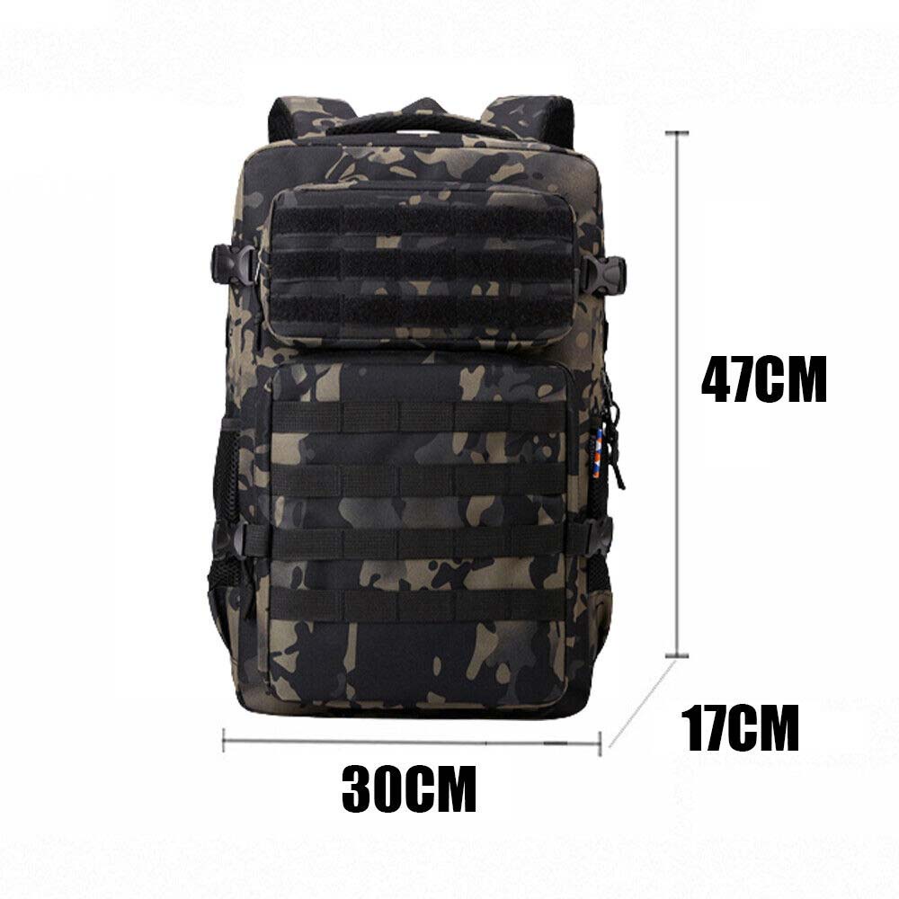 45L Army Military Outdoor School Camping Travel Attack Tactical Backpack Bag Trekking Hiking sport Beg Tentera
